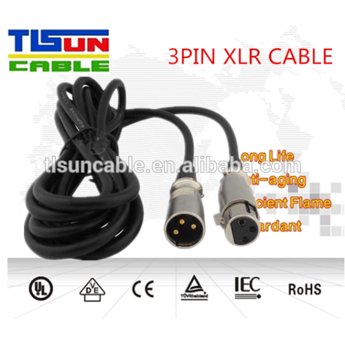 3pin female XLR cable with 128TC shielding Headphone Cable